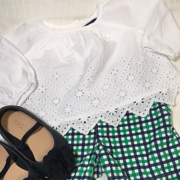 GAP Other - ✨HP 5.13.18✨Baby Gap Eyelet Blouse Size 3-6 Month